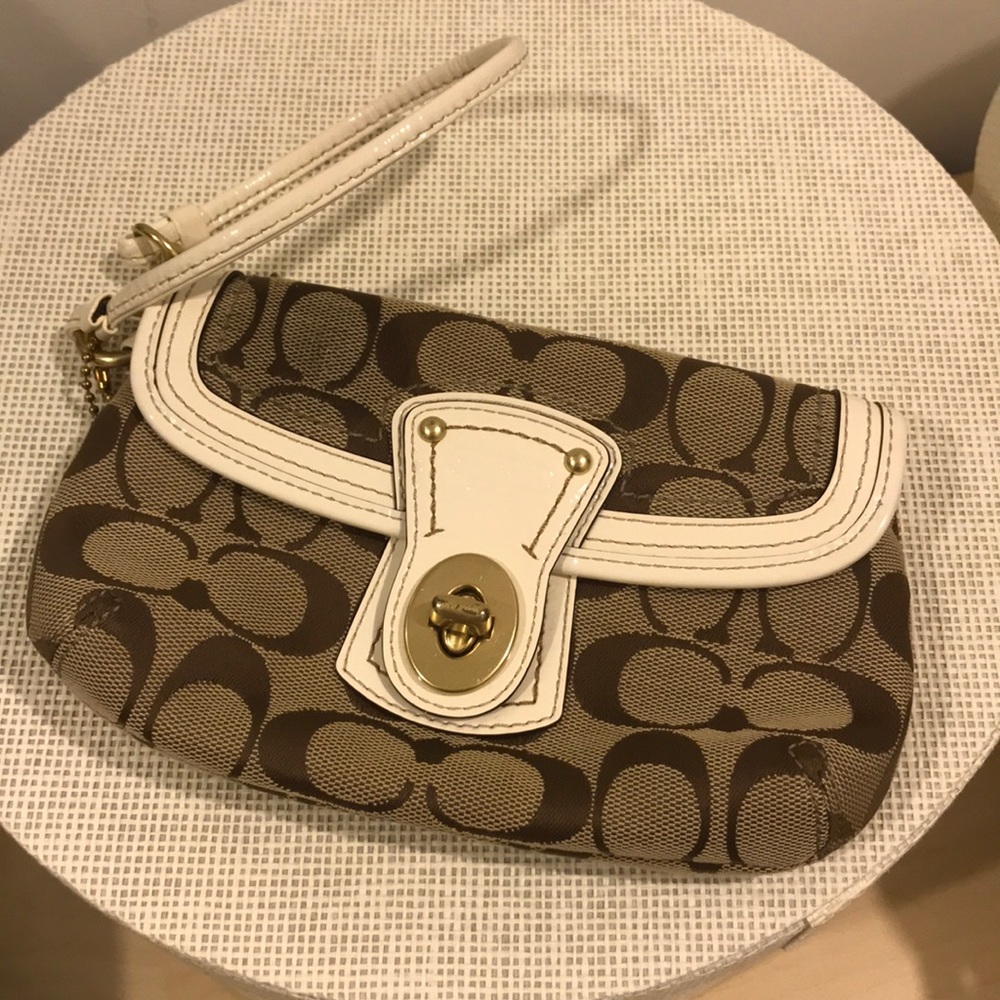 Coach Monogram Wristlet
